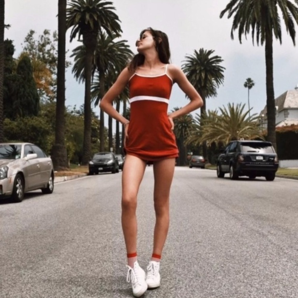 Brandy Melville rare red midi dress